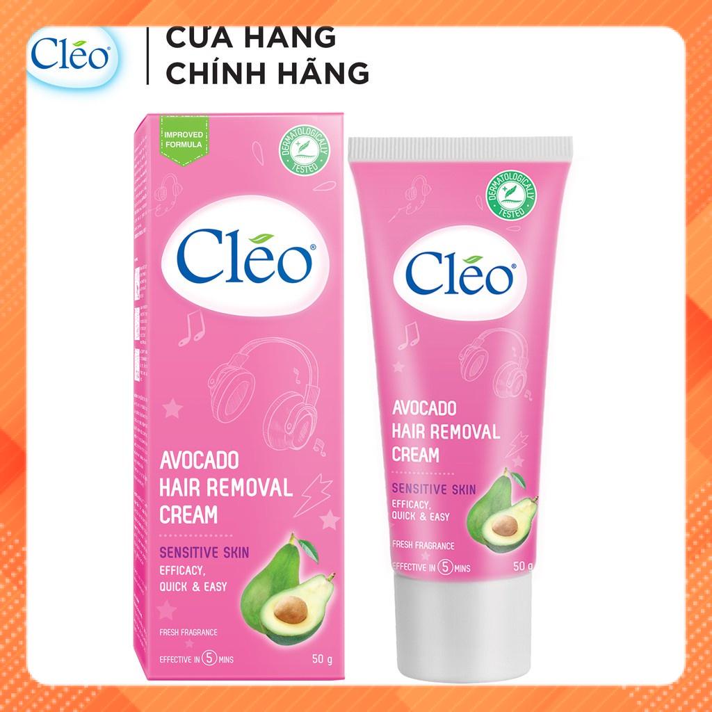 [Có bảo hành] [Chính hãng] Kem Tẩy Lông Cho Da Nhạy Cảm Cleo Avocado Hair Removal Cream Sensitive Skin 50g | BigBuy360 - bigbuy360.vn