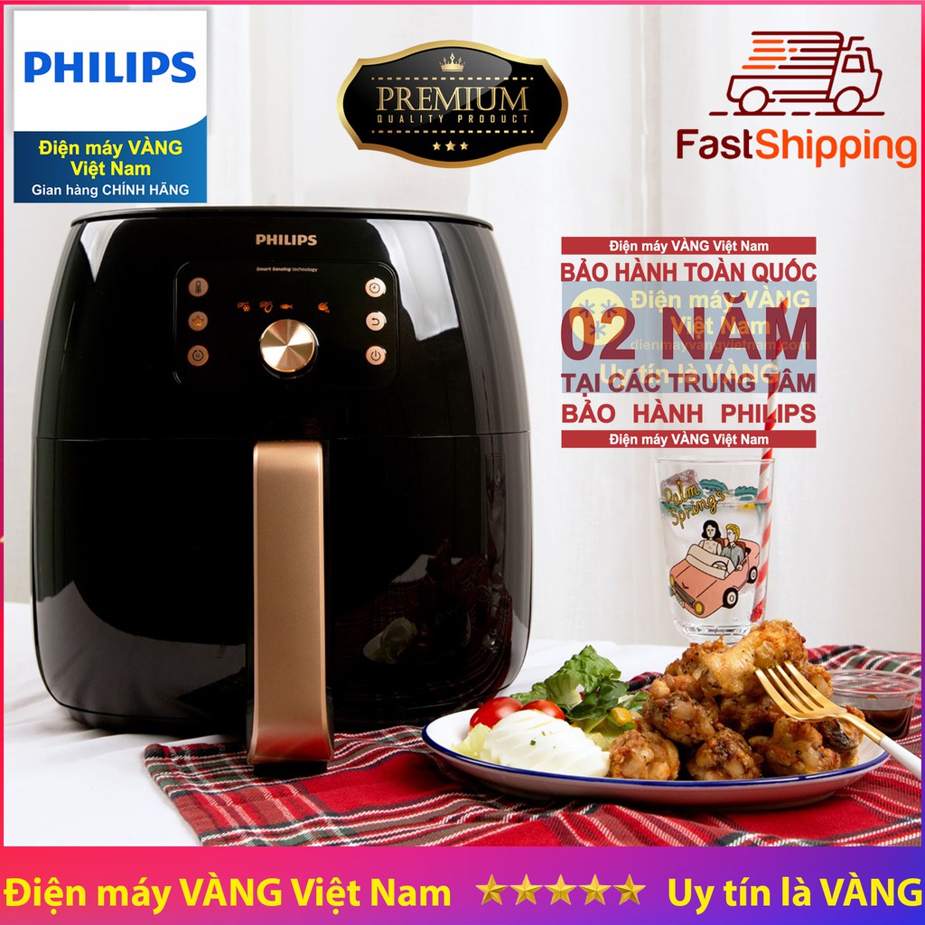 Nồi chiên không dầu Philips HD9860 Size XXL