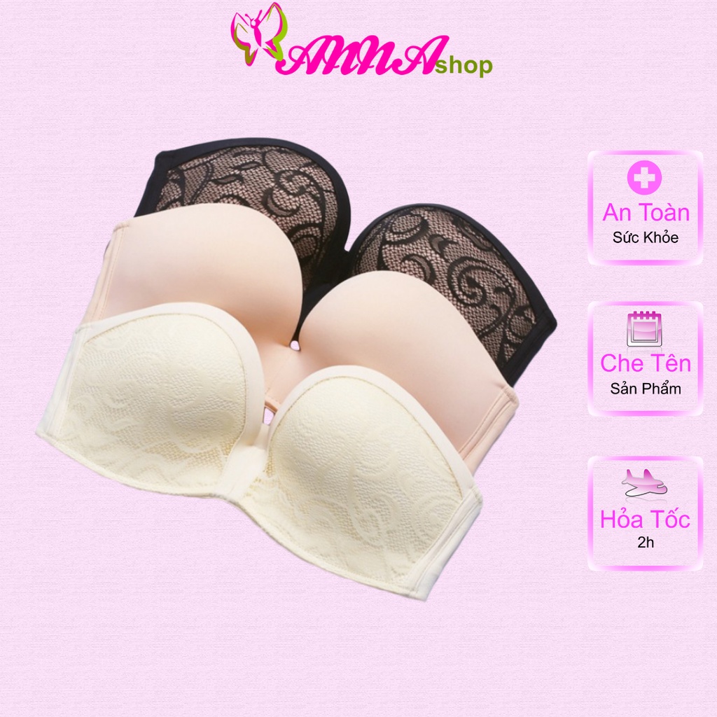 Áo ngực nữ không dây chống tuột loại không đệm có size 38/85, thiết kế đơn giản, trẻ trung (MS 04012) Anna Shop