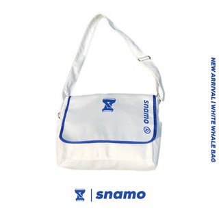 Túi đeo chéo messenger màu blue white nam nữ