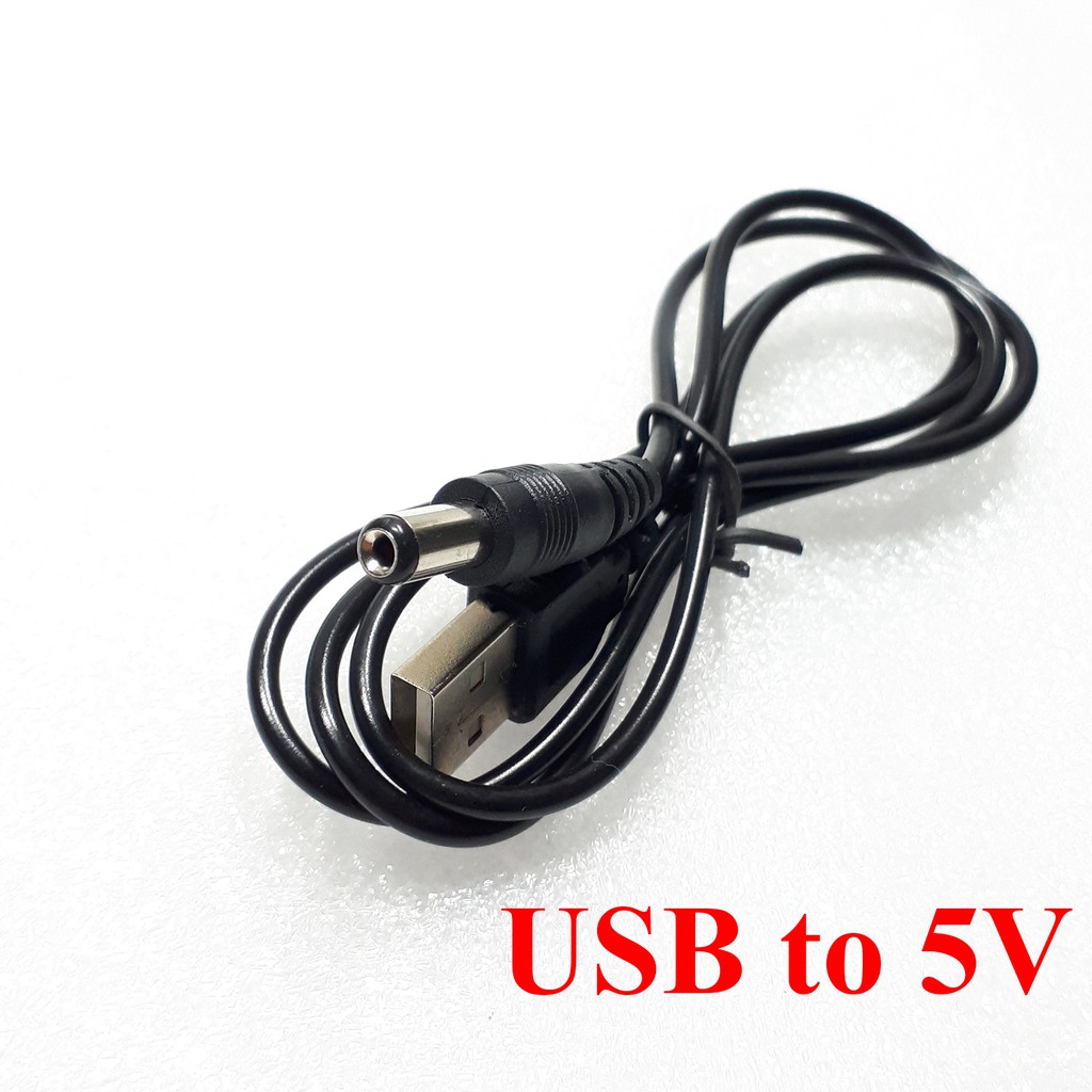 Cáp Chuyển USB ra 5V Jack DC 5.5*2.1mm