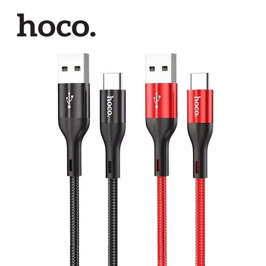 Cáp sạc nhanh 3A Hoco X2 Max Type-C USB, data tốc độ cao, dây dù đầu sạc chống gập tốt, dùng cho Android dài 25cm