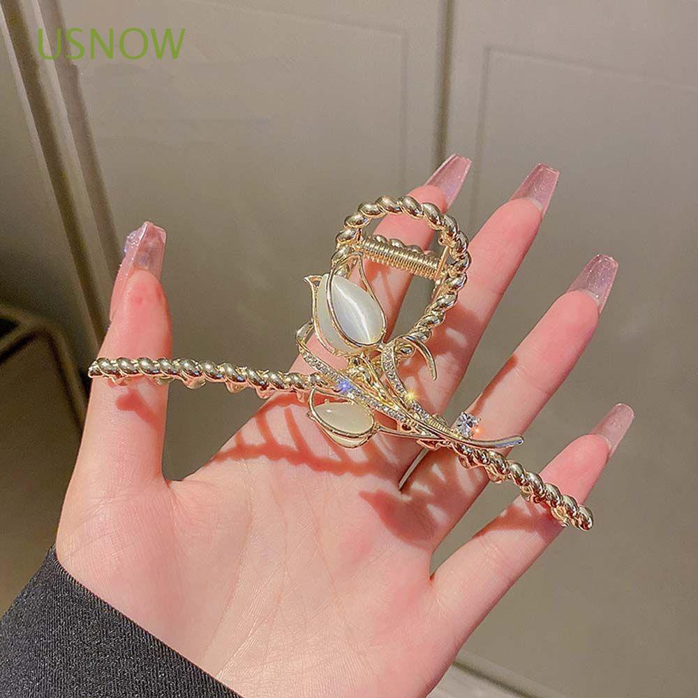 Kẹp Tóc Kim Loại Hình Móng Vuốt Cá Mập Đơn Giản|Phụ Kiện Tóc Xinh Xắn Dành Cho Nữ