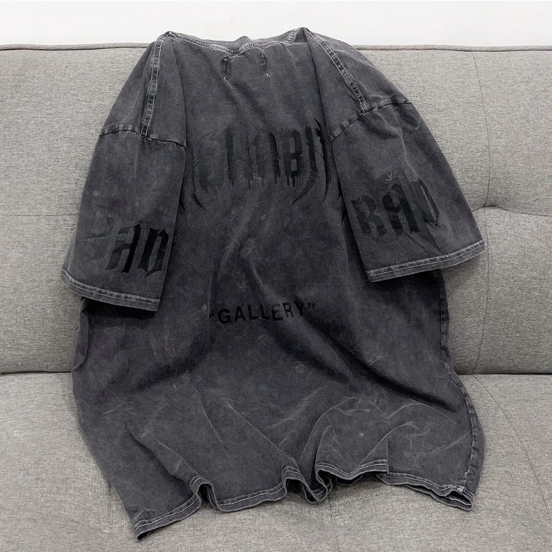 [sẵn] Áo Thun Wash Xám B/DHABID ulzzang unisex pqk
