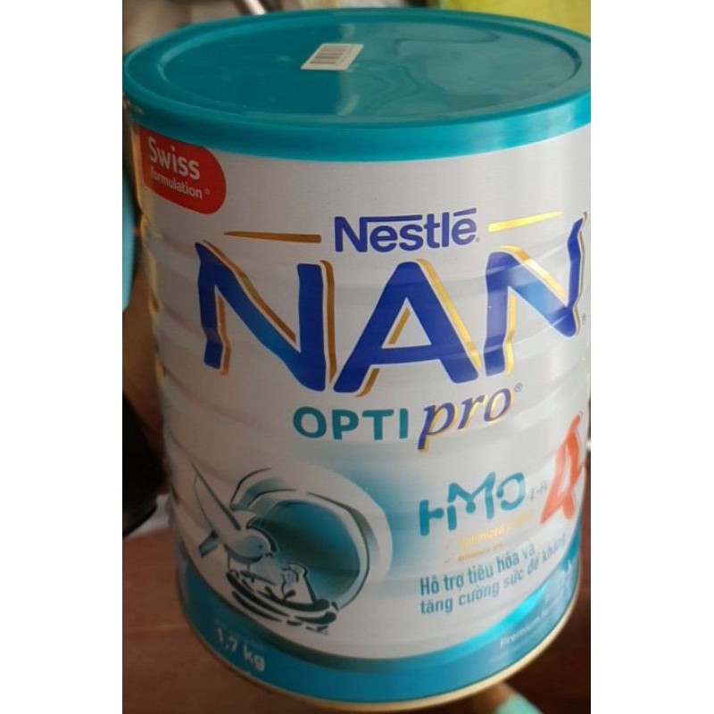 DATE Tháng 6, 7, 8/2023. Sữa Bột Nestle NAN Optipro 4 (1.7kg) . MẪU MỚI HMO.