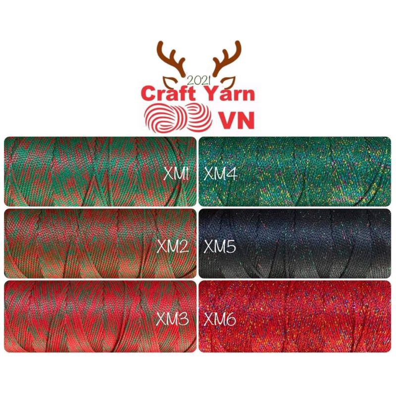 Sợi dệt loang Christmas