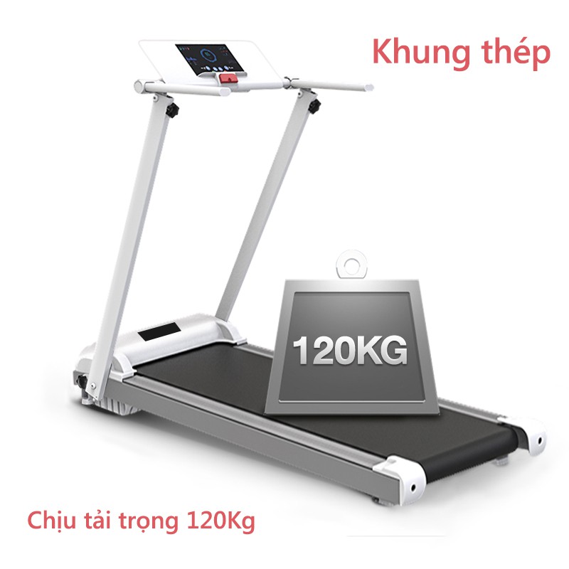 SP102 Máy chạy bộ điện bản mới máy chạy bộ gọn nhẹ gia dụng trong nhà có thể gấp gọn yên tĩnh có thể  phát nhạc