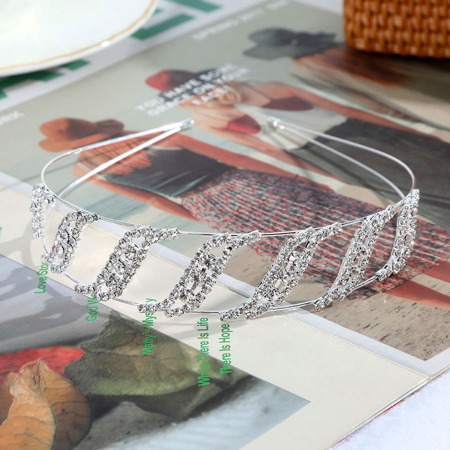 Băng đô hợp kim đính đá lấp lánh phong cách Hàn Quốc