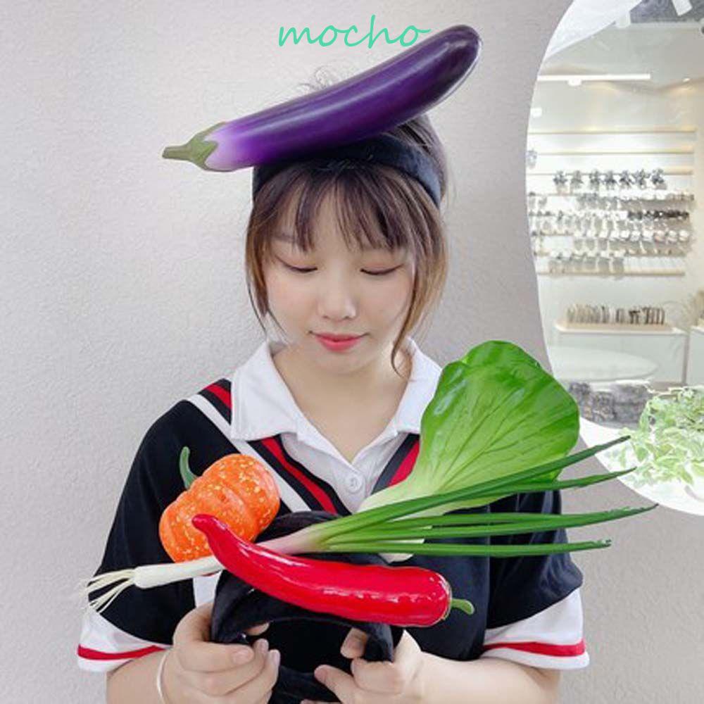 Mocho Băng Đô Cà Rốt / Hành Tây / Rau Củ Quả Màu Xanh Lá Kiểu Trung Hoa