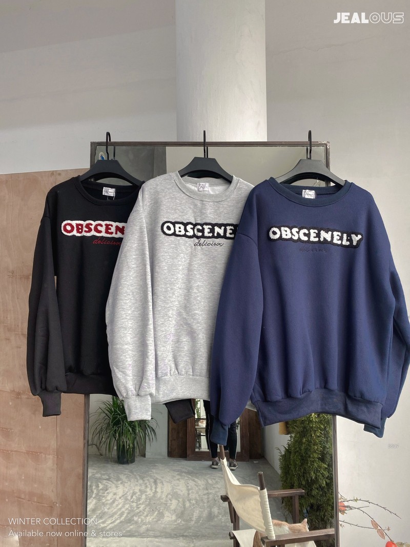 Áo sweater OBSCENELY bông 5507 | BigBuy360 - bigbuy360.vn