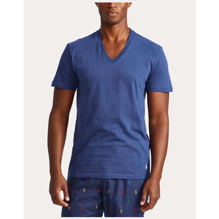 Áo lót nam Polo Ralph Lauren Classic V-Neck 3-Pack - Blue/Grey/Navy