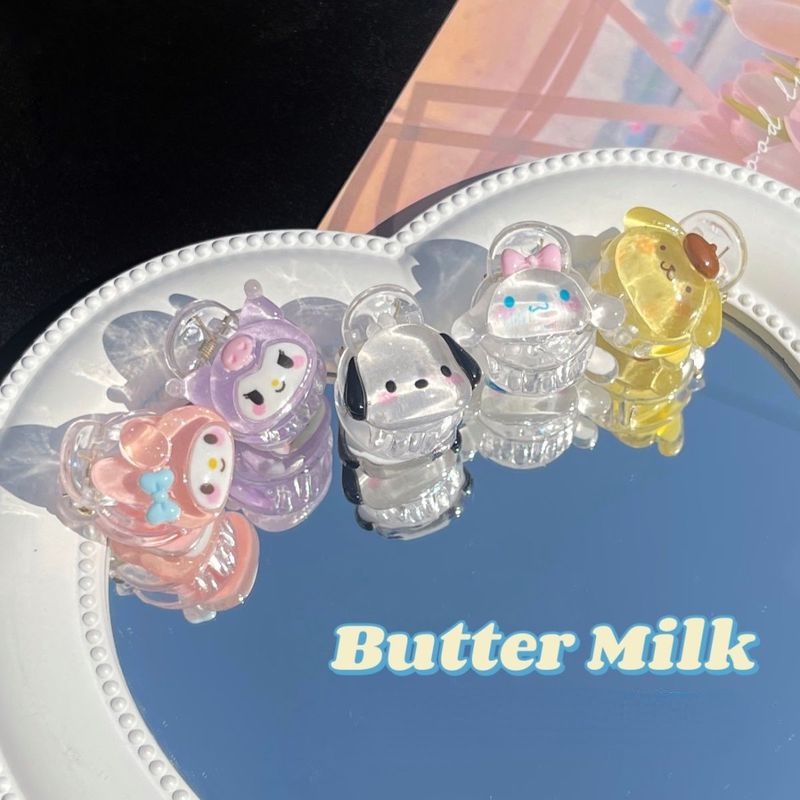 Kẹp Tóc / Kẹp Tóc Mini Họa Tiết Hoạt Hình Phong Cách Hàn Quốc Thời Trang Cho Bé Gái