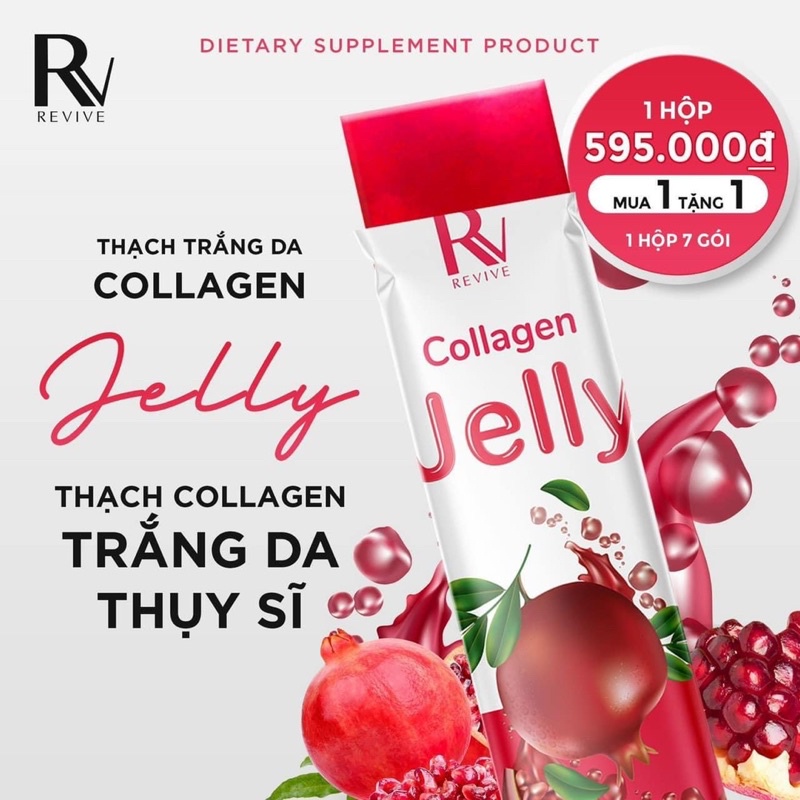 THẠCH JELLY collagen trắng da hồng hào Thuỵ Sĩ chính hãng