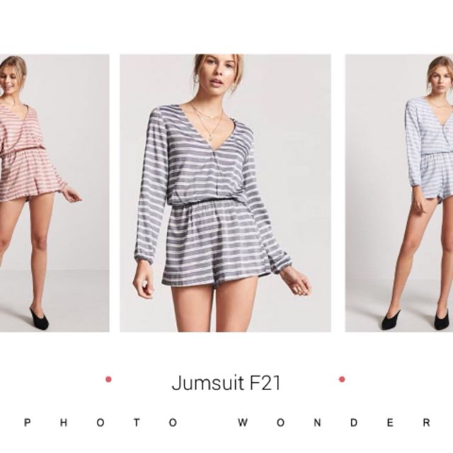 💕💕Jumsuit kẻ ngang xuất dư F21 dài tay