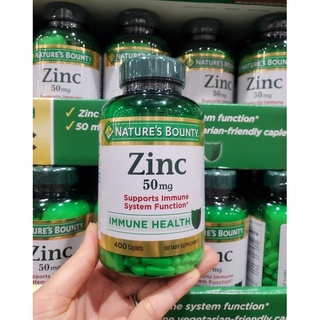 Viên kẽm nature's bounty zinc 50mg 400viên đủ bill
