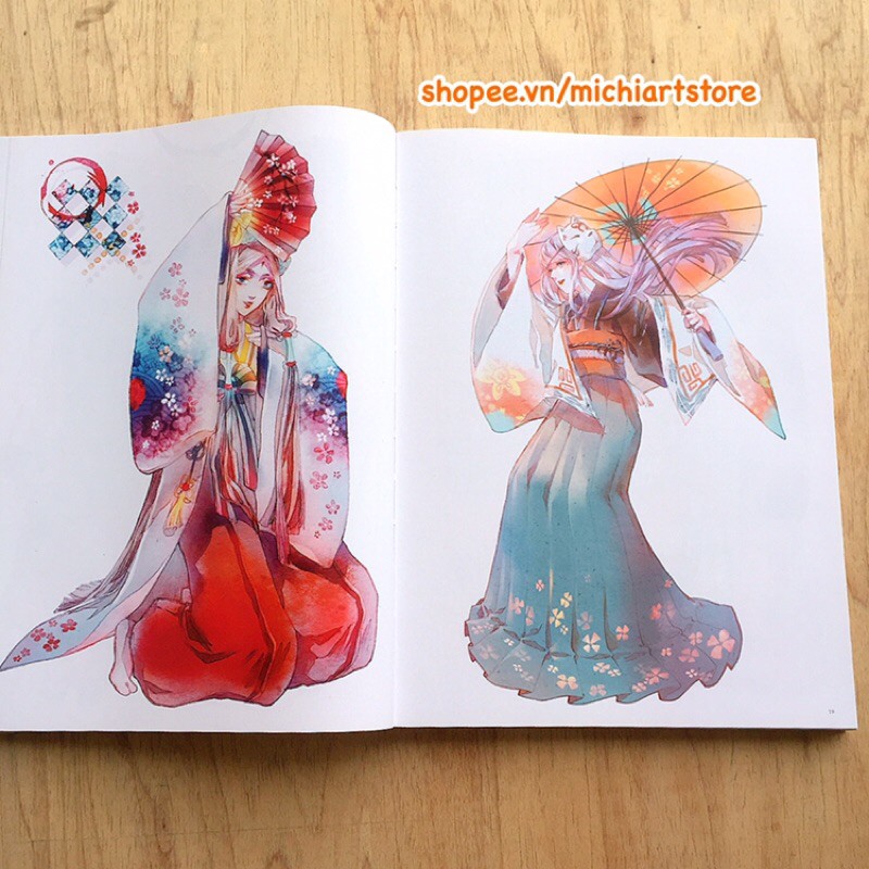 [Michi Art Store] Thủy Thải Ma Phương - Magical World Of Watercolor - Arbook nghệ thuật tranh hướng dẫn vẽ màu nước