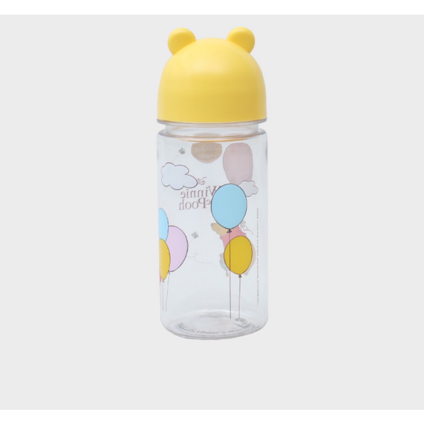 DAISO Bình Nước Cầm Tay Dung Tích 350 / 500ml In Hình Gấu Pooh Đáng Yêu
