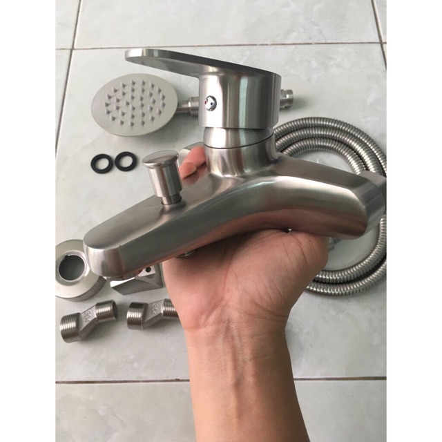 Củ sen nóng lạnh inox304, hàng đúc nguyên khối không rỉ sét không bị ố vàng - bảo hành 3 năm