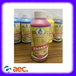Mực dầu Pigment UV chống nước, chống bay màu Mazano chai 1 lít màu M (đỏ) dùng cho các máy in Epson