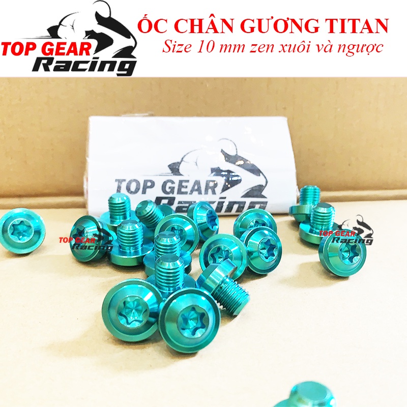 Ốc Chân Gương Gr5 Titan 10ly Zen Xuôi và Ngược (Giá 1 Ốc)