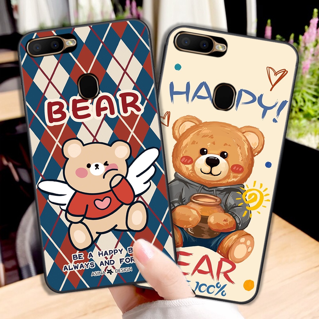 Ốp lưng Oppo A5s / A7 / F9 / A12 / Realme 2 Pro in hình cute, mẫu chú gấu siêu đẹp- GIÁ RẺ