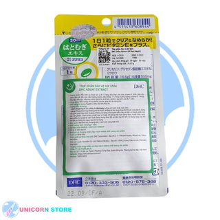 Viên Uống Trắng Da DHC Adlay Extract