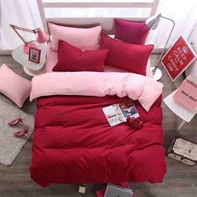 Bộ chăn ga gối poly cotton