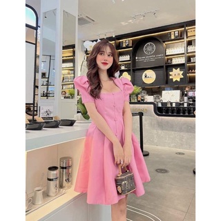 Đầm xoè tay phồng