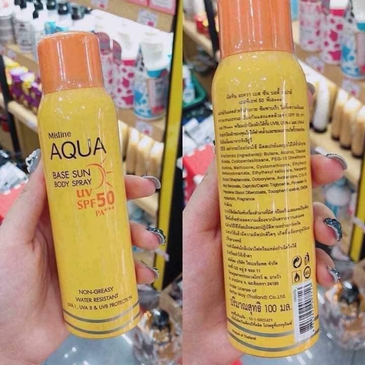 XỊT CHỐNG NẮNG AQUA SPF50++ THÁI LAN 100ML