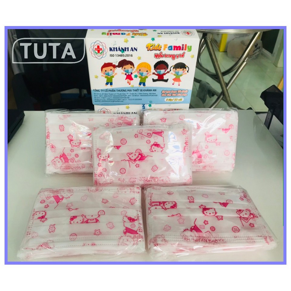 Khẩu trang y tế trẻ em Khánh An 3 lớp chính hãng | BigBuy360 - bigbuy360.vn