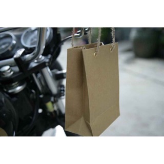 Mộc - Combo 10 túi giấy kraft nhỏ ( mẫu 7) size 17*12*7cm đựng đồ nhỏ gọn
