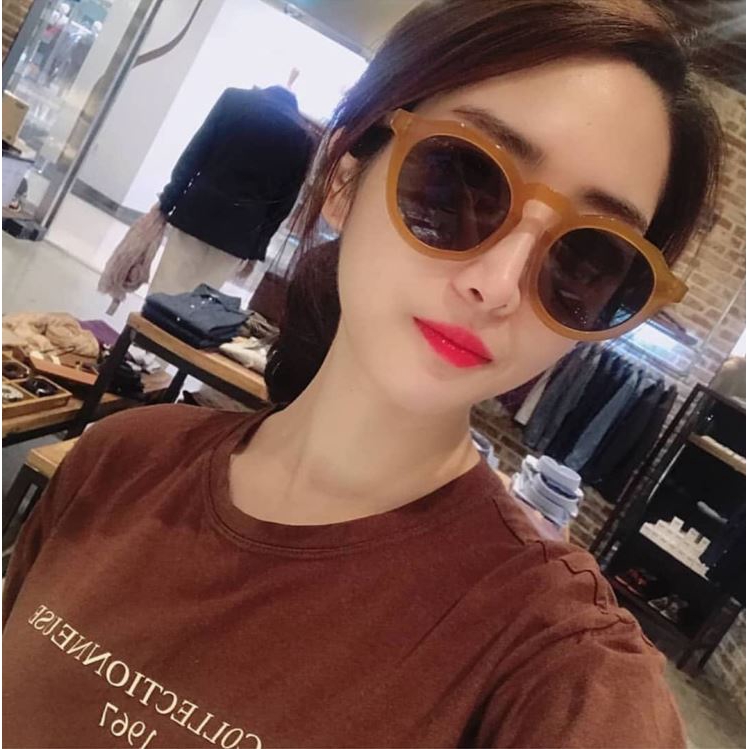 Kính mát màu cam phong cách thời trang Hàn Quốc cho nữ