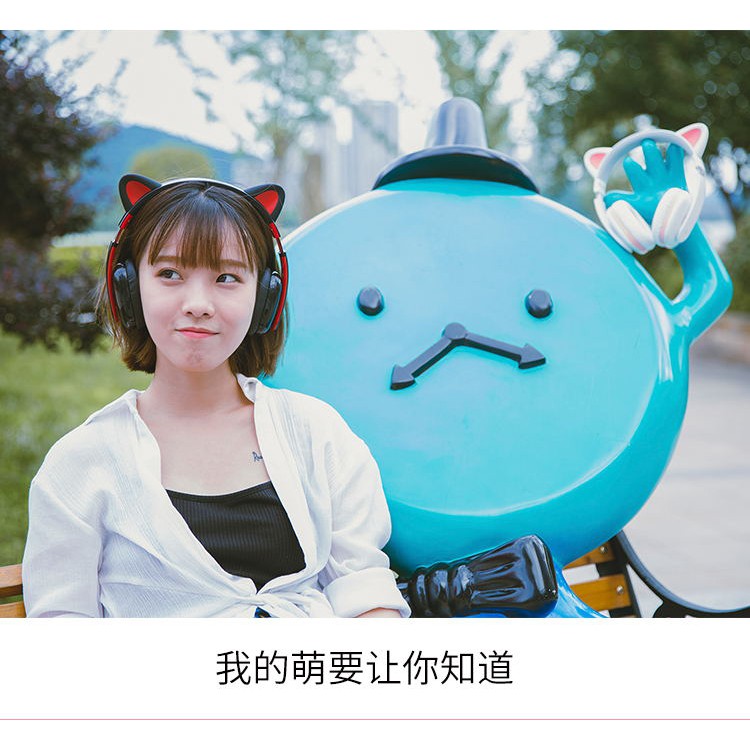 Tai nghe mèo CENSI Moecen Cao cấp xinh xắn dễ thương biến hình