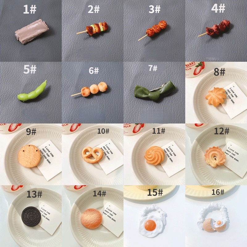 Kẹp tóc hình thức ăn độc đáo vui nhộn thời trang