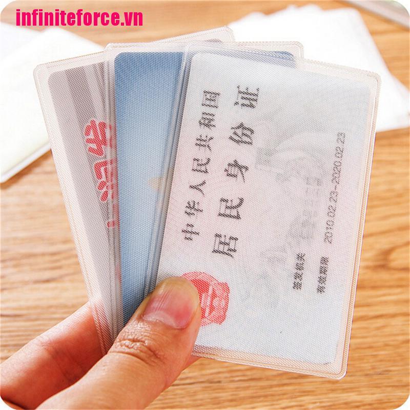 Set 10 Túi Nhựa Pvc Trong Suốt Đựng Thẻ Ngân Hàng Tiện Lợi
