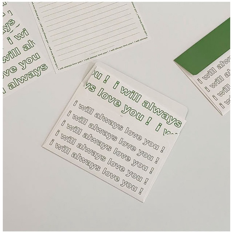 Bộ bao thư họa tiết gấu dễ thương dùng trang trí thủ công