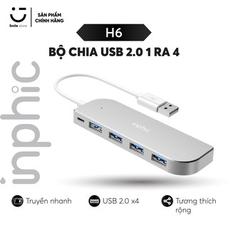 Mua Bộ Chia USB 4 Cổng 2.0 HUB USB INPHIC H6 Hỗ Trợ Cho Tất Cả Các Dòng Máy Tính Để Mở Rộng Thêm Cổng USB - Hàng Chính Hãng
