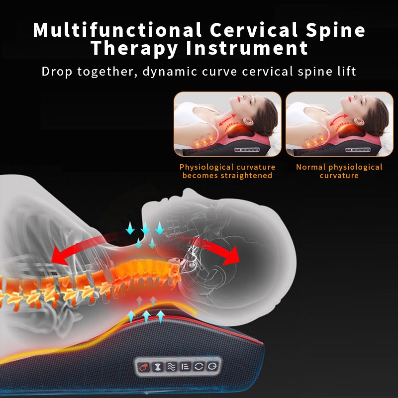 Gối mát xa Jinkairui chạy điện được nâng cấp cho vai và cổ