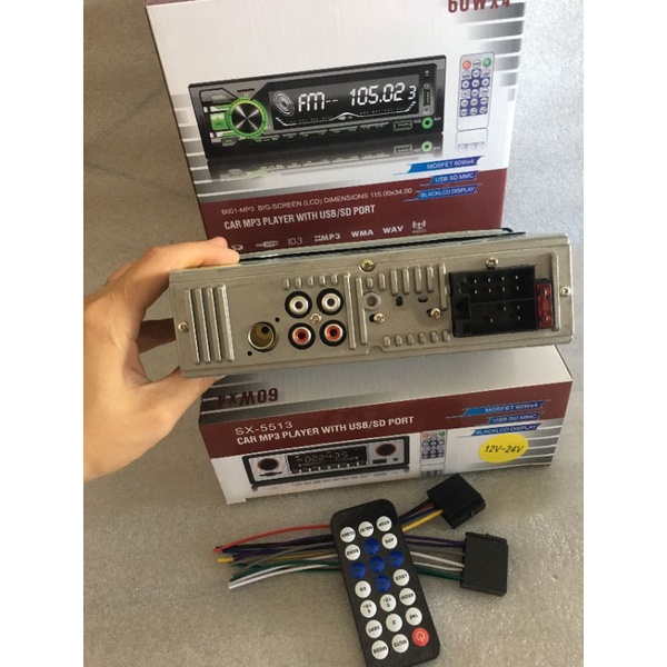 Đầu Mp3 có kết nối bluetooth 12v 24v gắn xe ô tô, xe tải, máy công trình