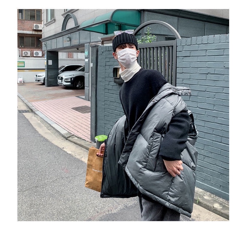 Áo phao gile cổ cao unisex