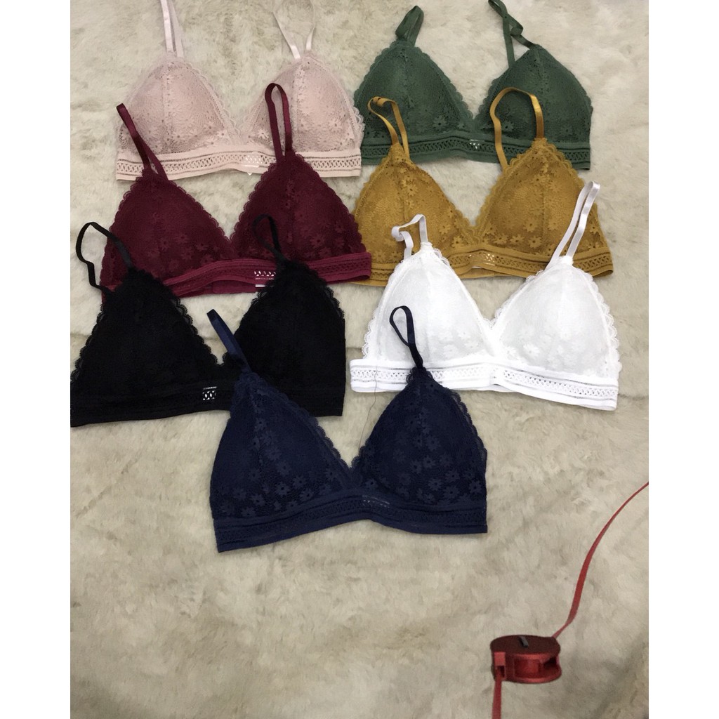 Áo Bra Ren Hoa Cúc Không Gọng Đệm Mỏng Cao Cấp 7338 - Mbra94 | BigBuy360 - bigbuy360.vn