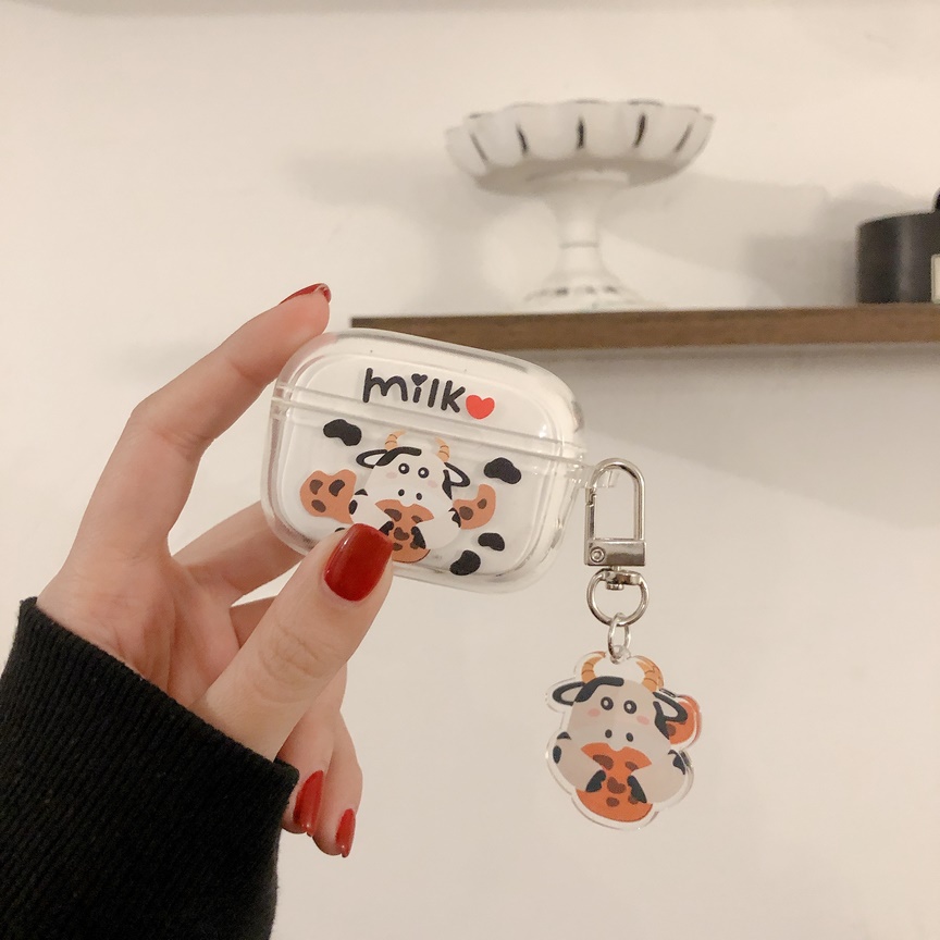 Vỏ Bảo Vệ Hộp Sạc Tai Nghe Edifier TWS1 Pro Trong Suốt Họa Tiết Hoạt Hình Dễ Thương