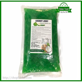 Thạch trái cây coconut jerry vị táo 1kg giòn dai - siêu ngon