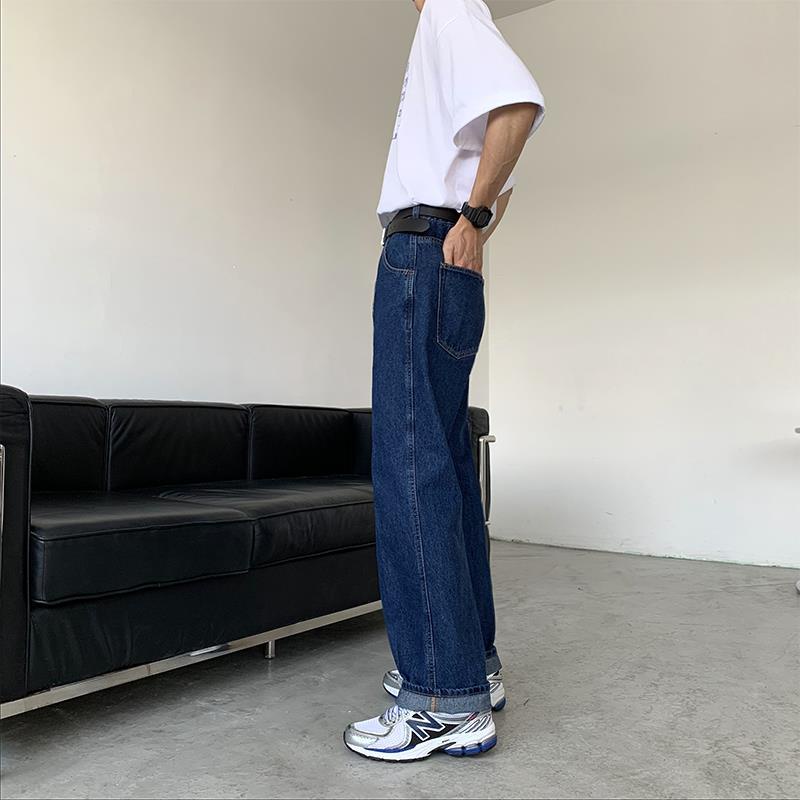 Quần Jeans Dài Ống Rộng Thời Trang Hàn Quốc Cho Nam