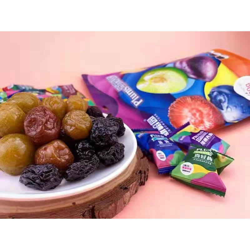 [ Ăn vặt ngon ] Combo 300g Ô mai mận sấy khô PLUMS mận cầu vồng đầy màu sắc chua ngọt món ăn vặt siêu ngon