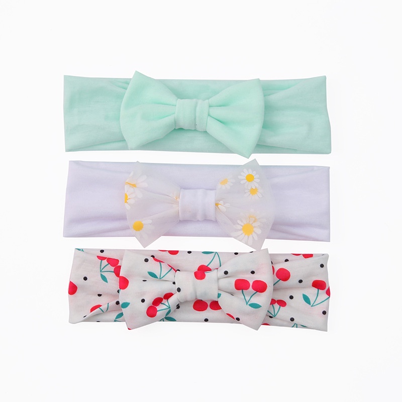 Set 3 Băng Đô Nơ Dễ Thương Cho Bé Gái