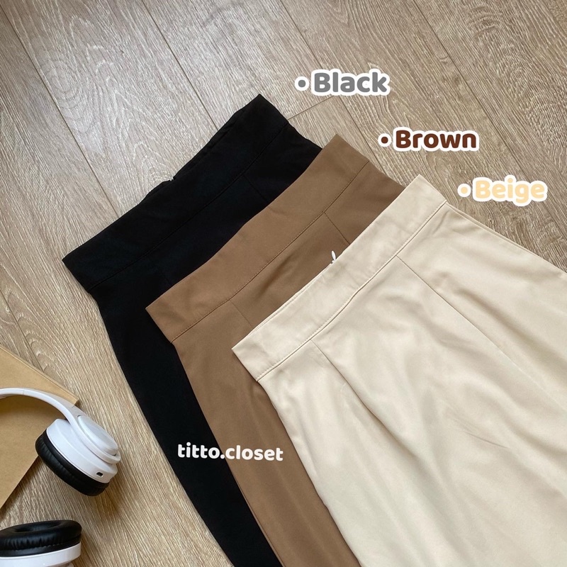 Chân Váy Chữ A Dáng Dài Xẻ Tà Ulzzang - Titto Closet