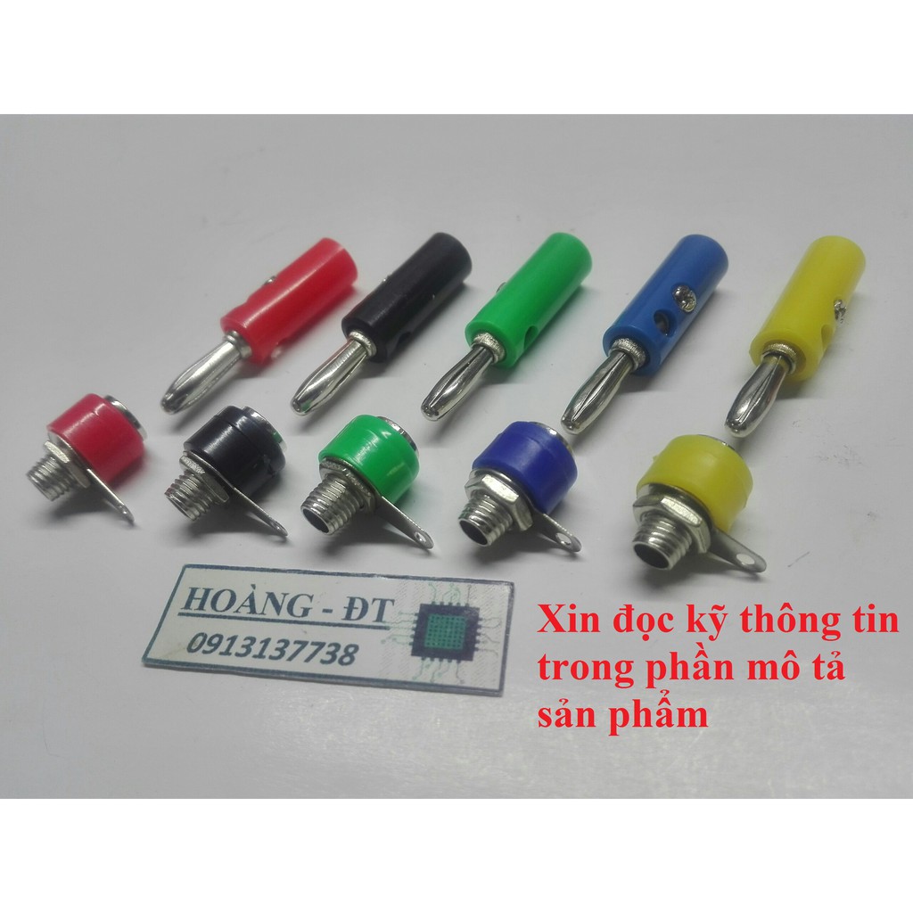 Jack bắp chuối đực- cái 4mm (nhiều màu)