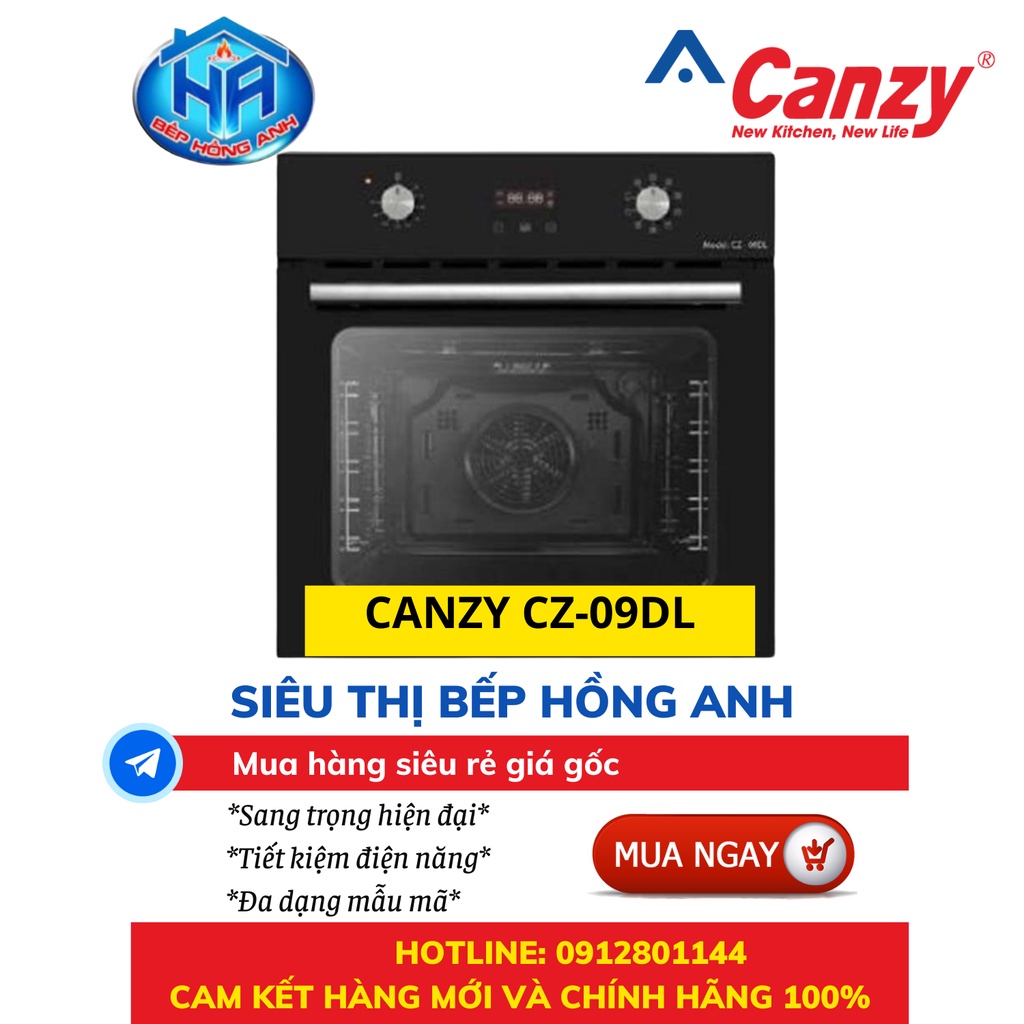 Lò Nướng Điện CANZY CZ-09DL Nhập Khẩu Malaysia - Đa Năng Có Vi Sóng 2in 1- Hàng Chính Hãng