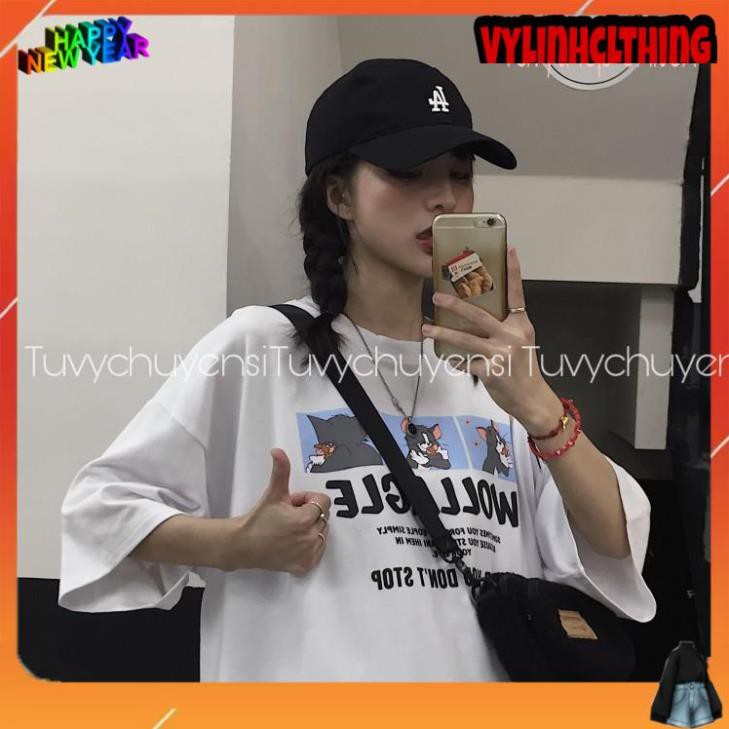 Áo thun tay lỡ form rộng VYLINHCLOTHING áo phông Unisex ATL202